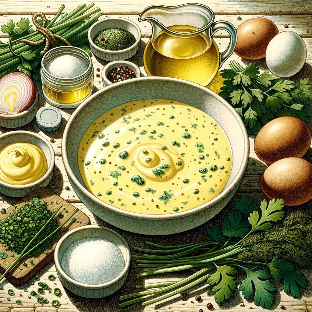 Sauce béarnaise onctueuse à l’estragon et au cerfeuil