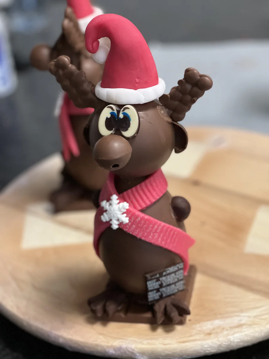 Rudolf, figurine en chocolat