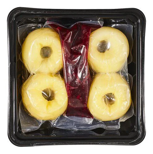 Pack of apples filled with cranberries.