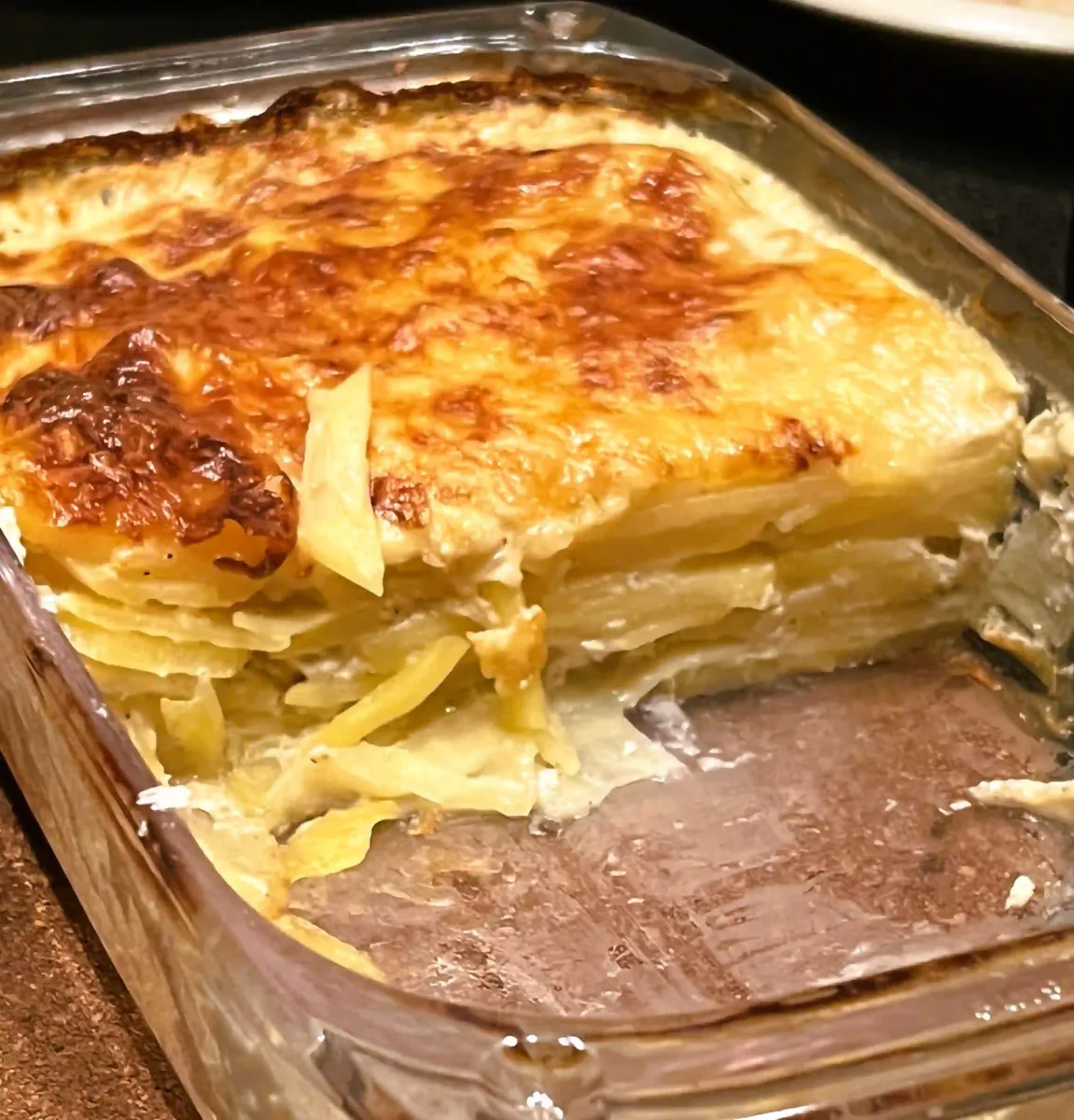 Gratin Dauphinois doormidden