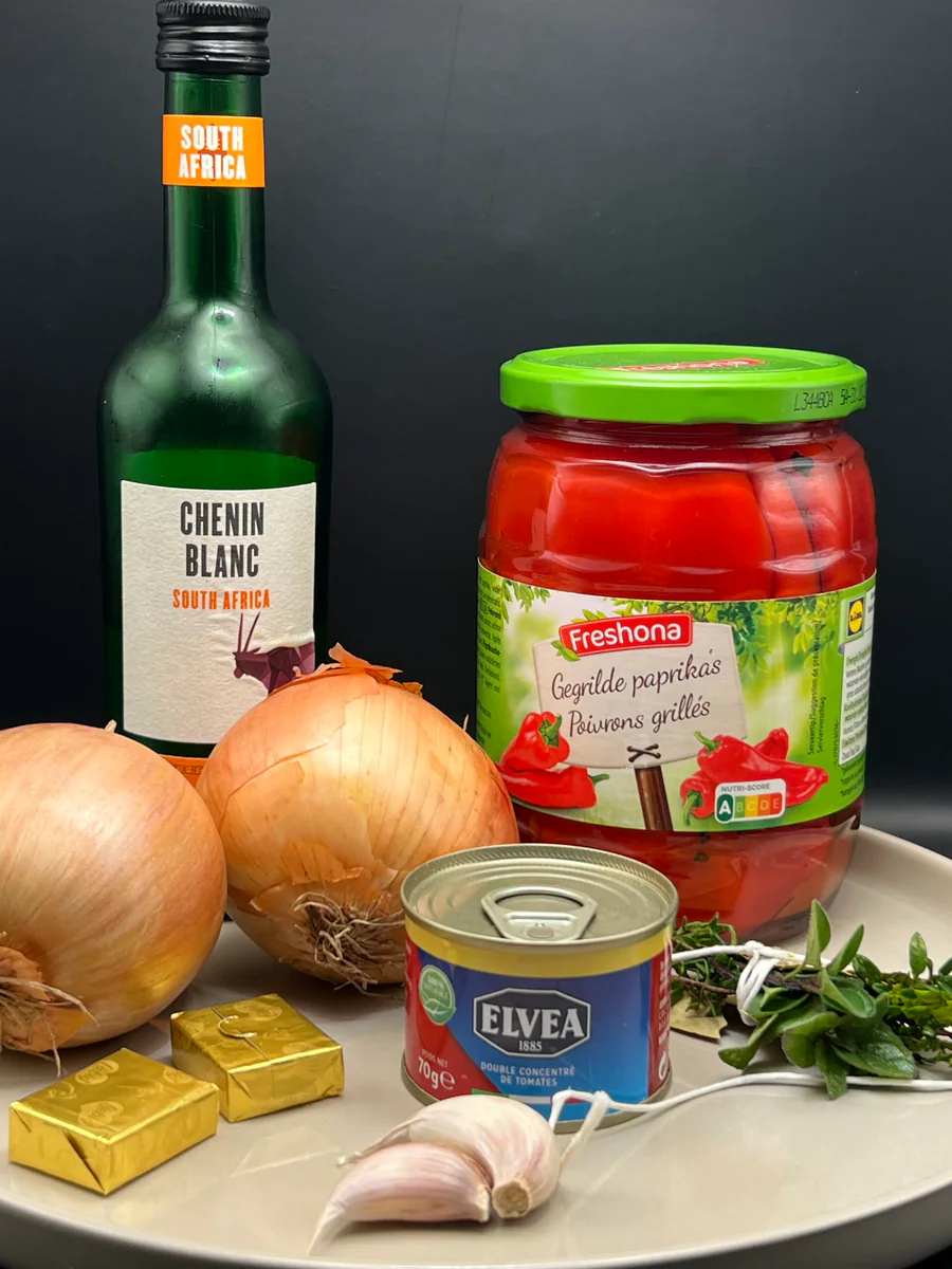 Roasted pepper soup - ingredients