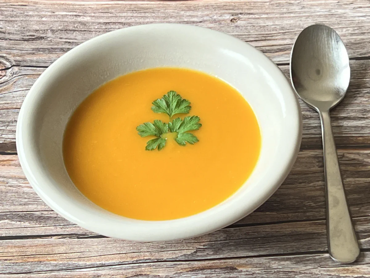 Kürbissuppe mit Ingwer und Orange