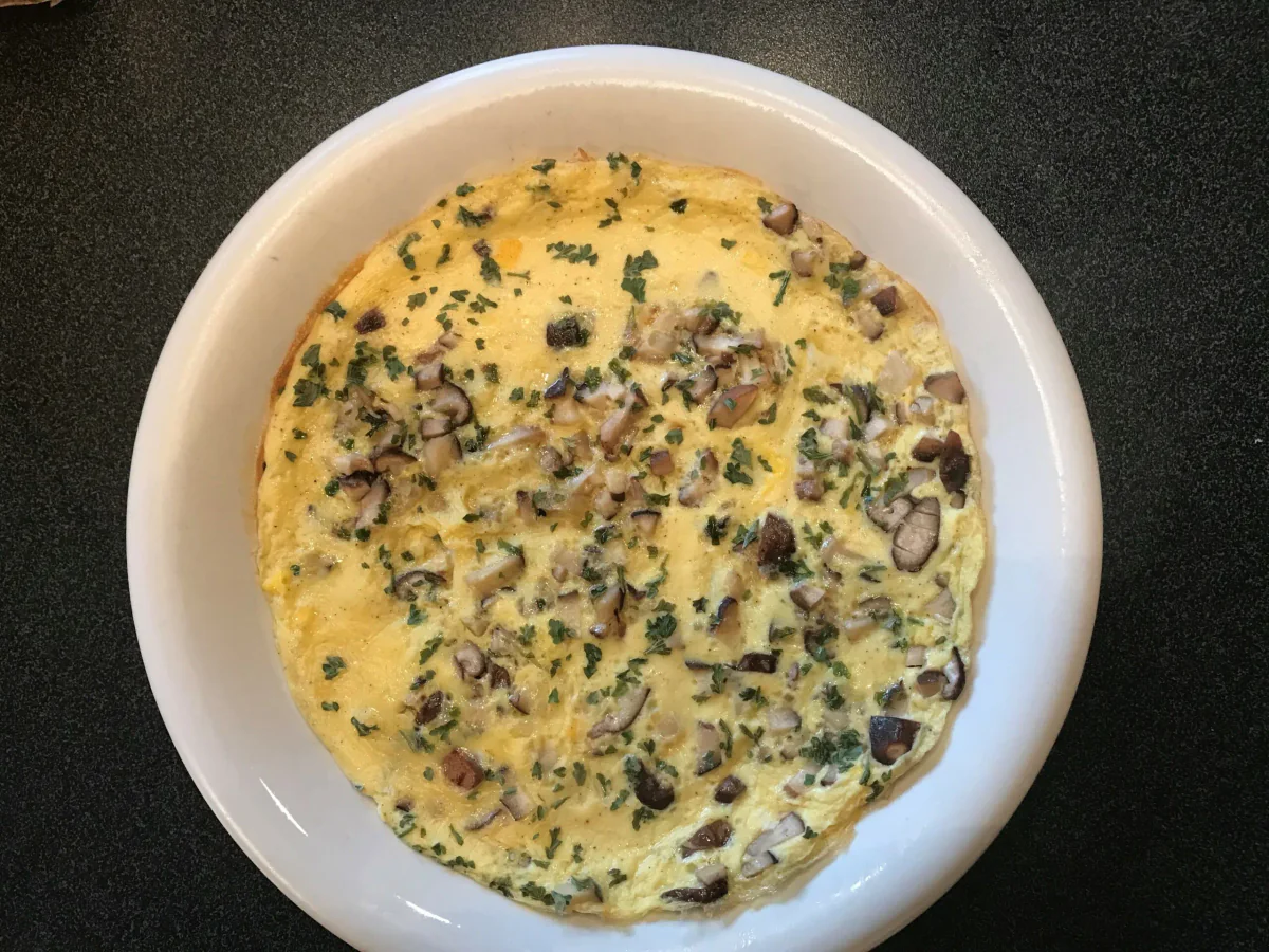 Omelett mit Shiitake