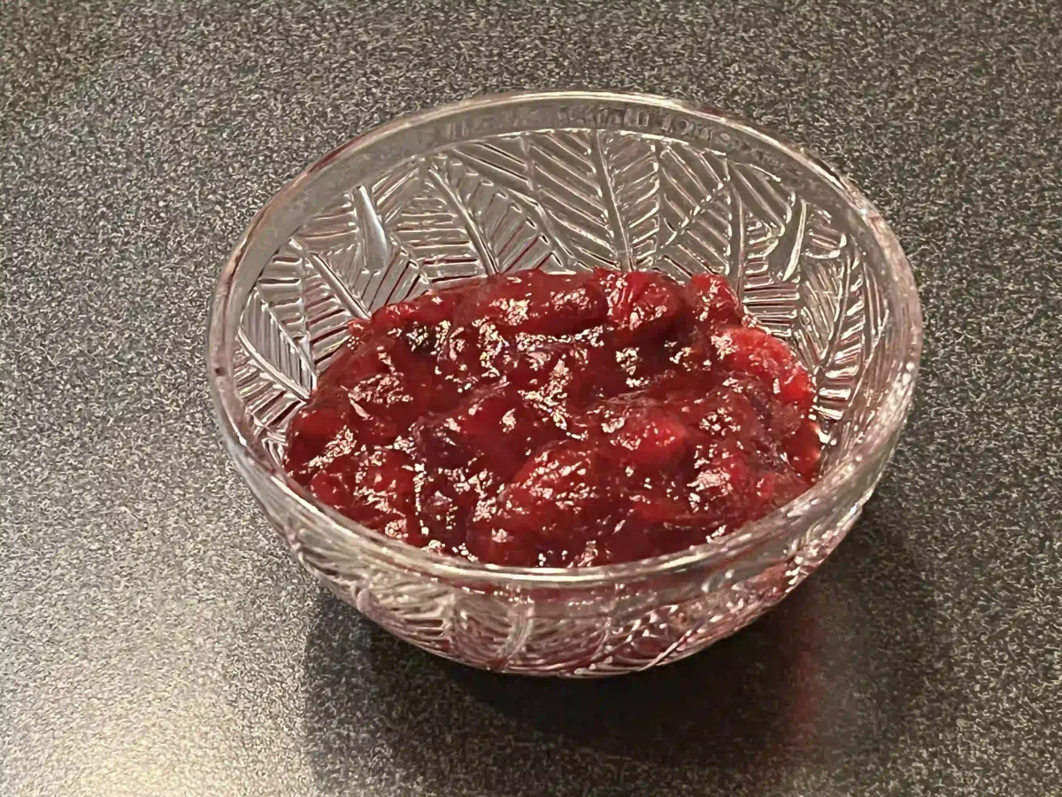 Cranberrykompott mit Orange und Zimt