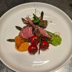 Sous-vide gebakken Lamskroon met  een trio van puree