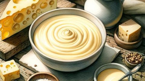 Mornaysaus - Bechamelsaus - boter - melk - bloem - peper - zout - nootmuskaat - gerapste kaas - Franse kaassaus