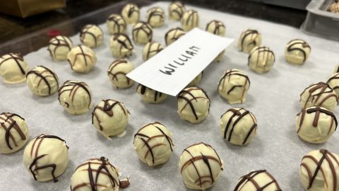 Truffles with ganache from Poire William