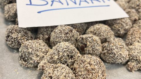 Vegan truffel met ganache van banaan