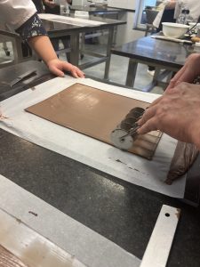 Feuille D'Or - toplaag versnijden