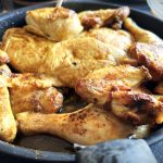 2 kippen versneden en gebraden in de oven 2