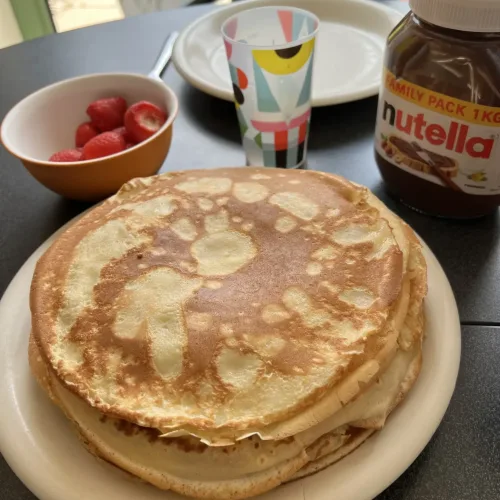 Pannenkoekenstapel met Nutella en Aardbei_result