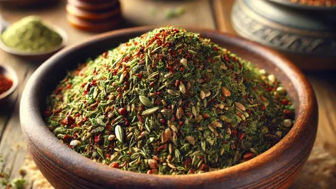 Za'atar - majoraan - tijm - sumak