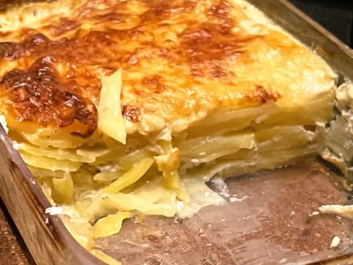 Gratin Dauphinois doormidden