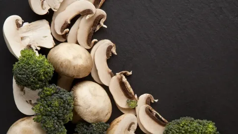 Broccoli met champignons