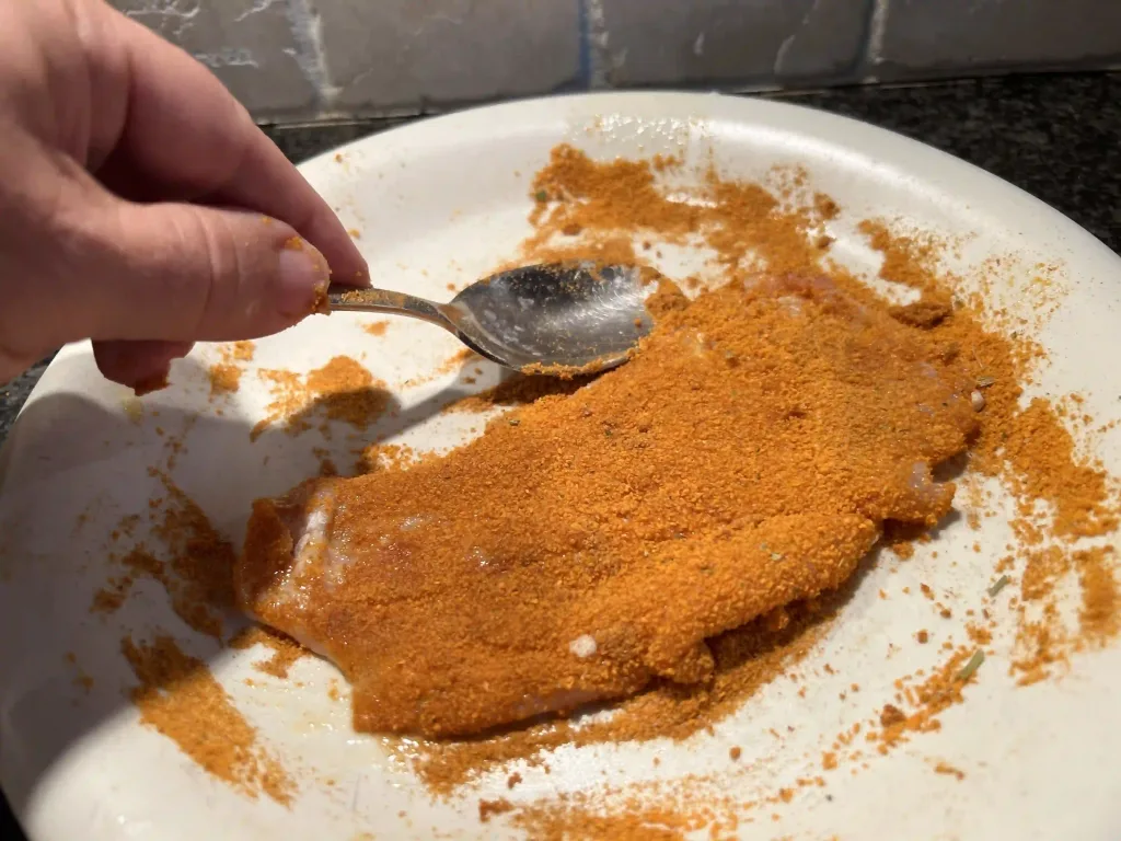 bord paneermeel met kippenfilet bord paneermeel met kippenfilet