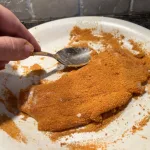 bord paneermeel met kippenfilet