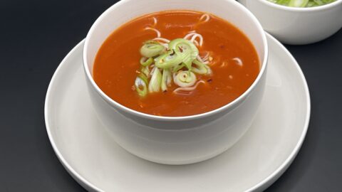 Chinese tomatensoep - vooraanzicht