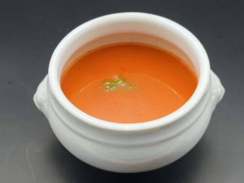 Paprikasoep met gegrilde paprika