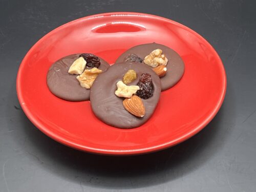 Studentenhaver met melkchocolade en een vleugje amaretto