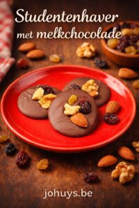Studentenhaver van melkchocolade